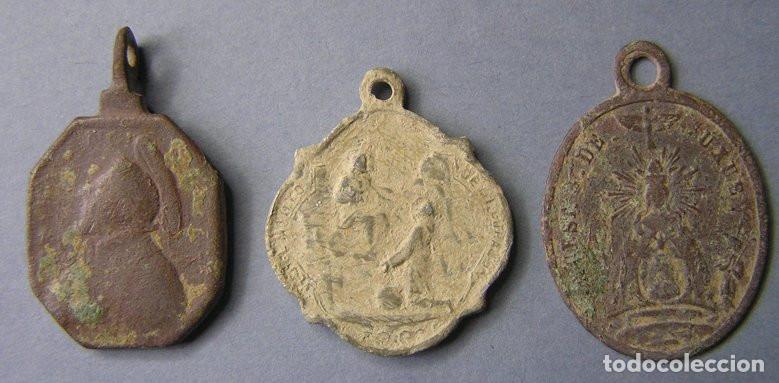 Antig&uuml;edades: LOTE MEDALLITAS RELIGIOSAS - Foto 1