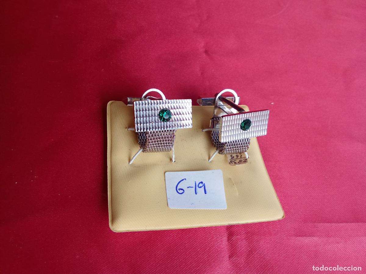 Antig&uuml;edades: Gemelos de camisa fantasia vintage a&ntilde;os 70 G-19. Alacena