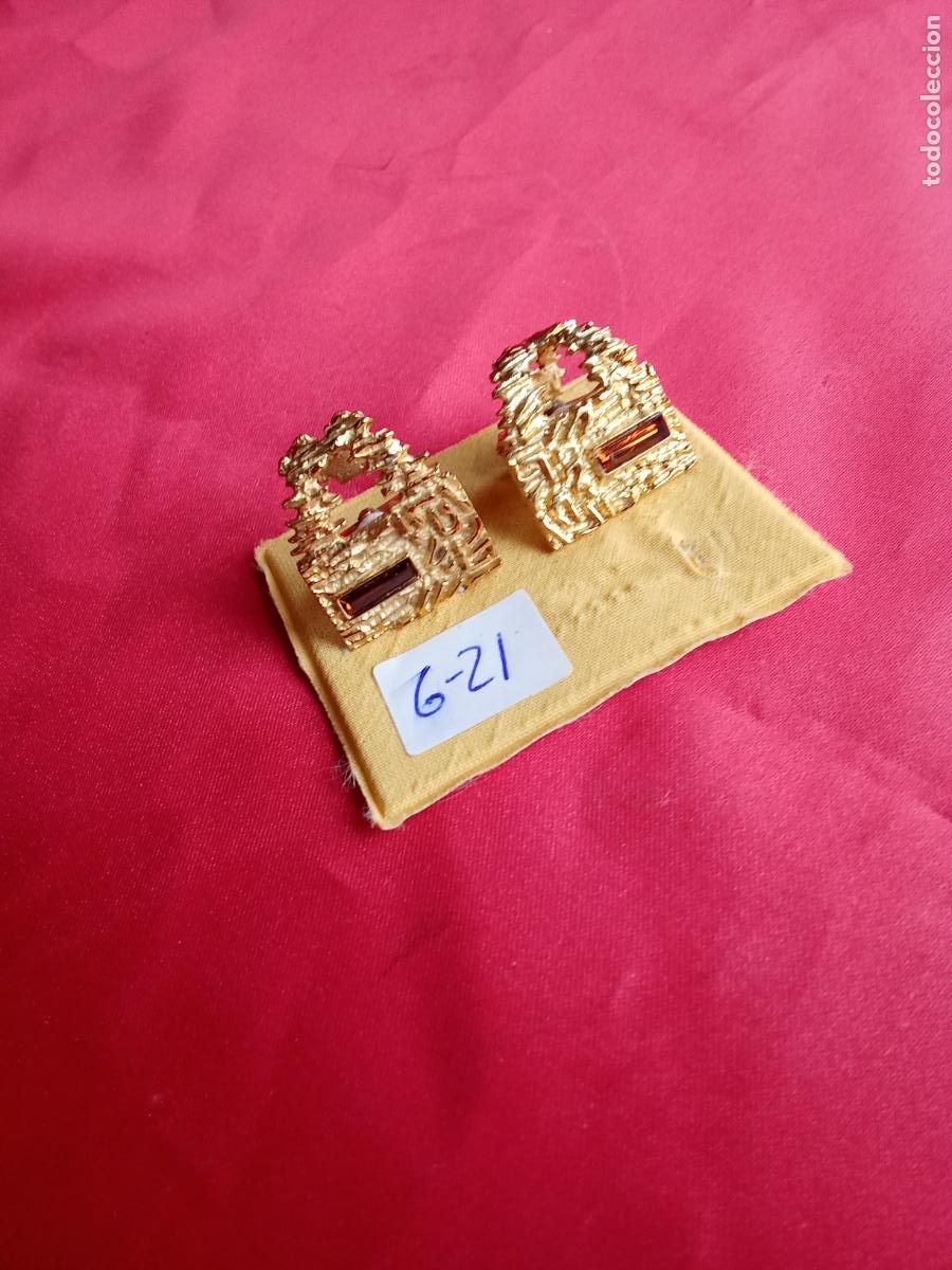 Antig&uuml;edades: Gemelos de camisa fantasia vintage a&ntilde;os 70 G-21. Alacena