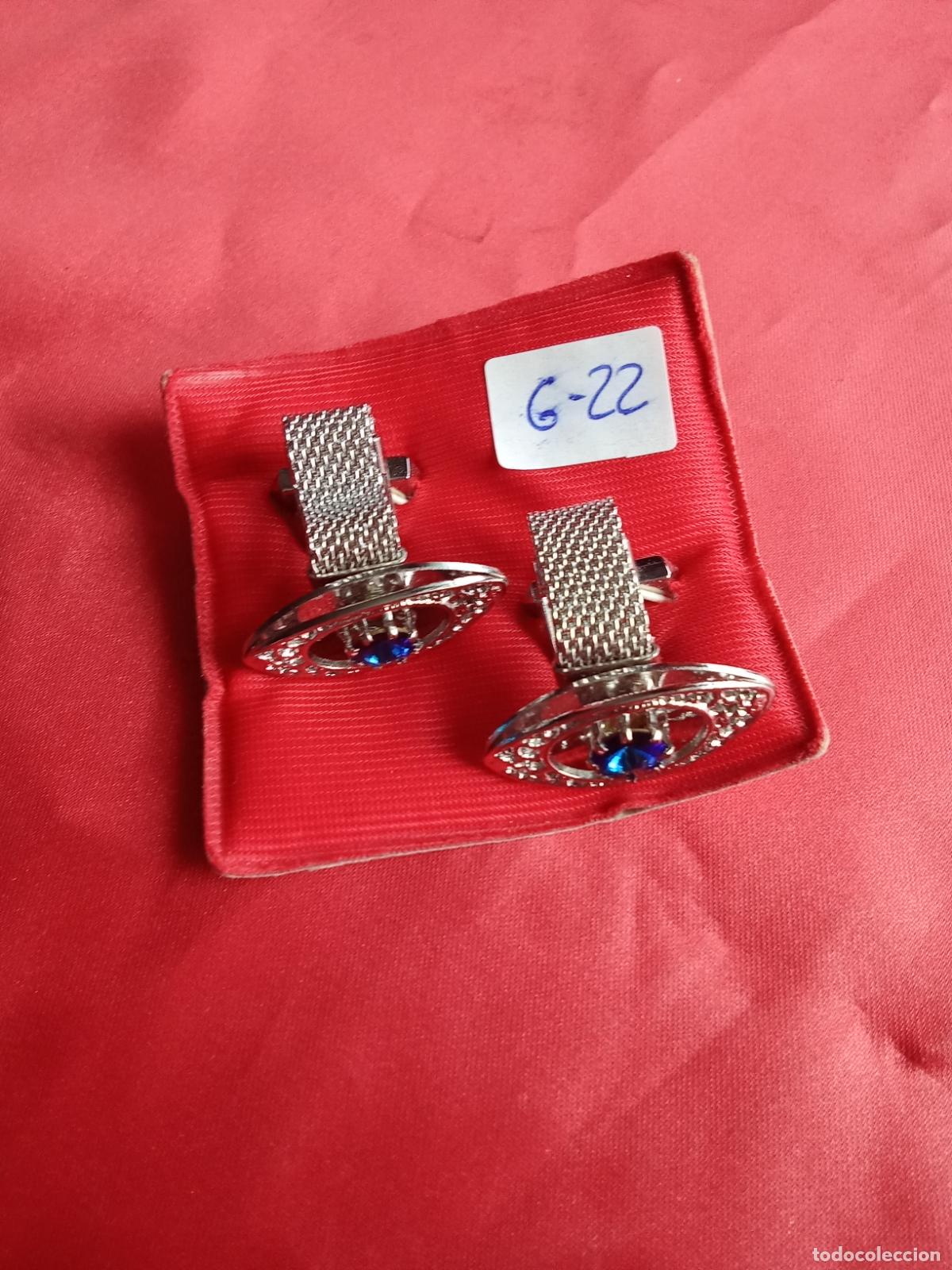 Antig&uuml;edades: Gemelos de camisa fantasia vintage a&ntilde;os 70 G-22. Alacena