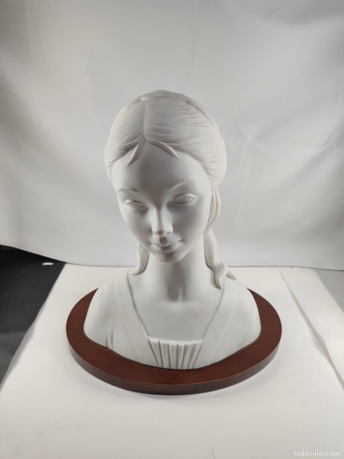 Oggetti Antichi: busto femenino echo en porcelana