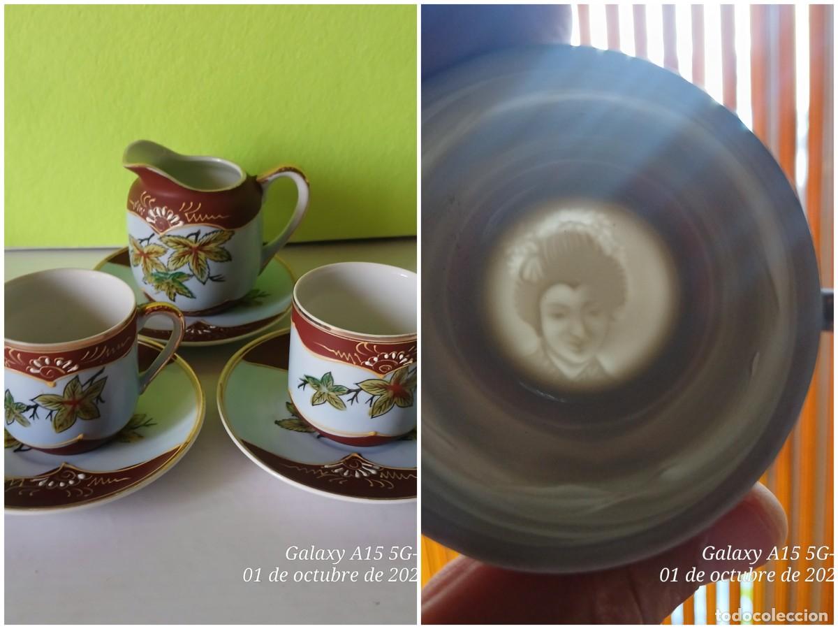 Antig&uuml;edades: Antiguo juego Tu y Yo para th&eacute;, japon&eacute;s, porcelana fina.