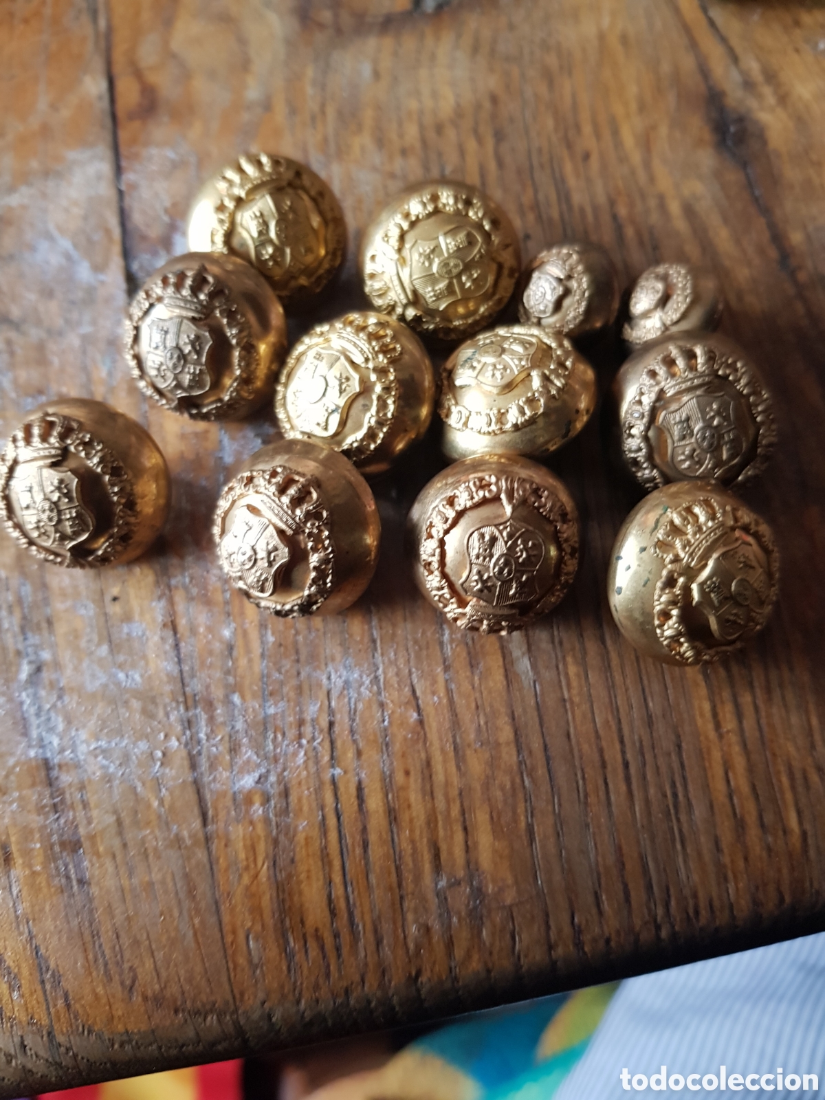 Antig&uuml;edades: LOTE DE 12 ANTIGUOS BOTONES DE LA EPICA ALFONSO XIII