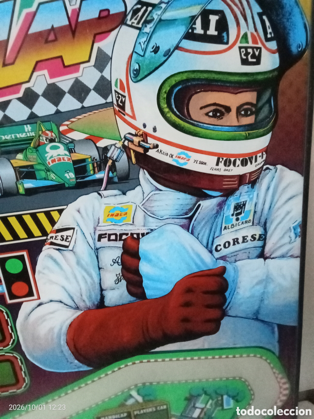 Antig&uuml;edades: Cristal Pinball Lap By Lap 60x 70 - Foto 3