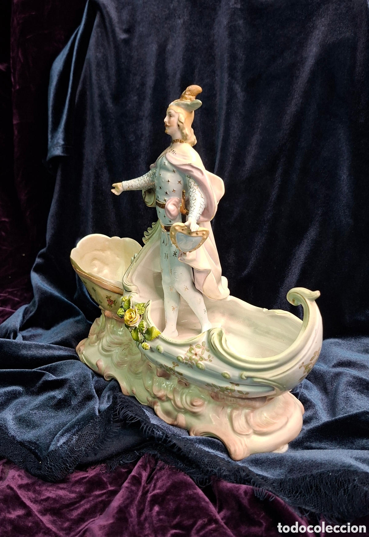 Antig&uuml;edades: Figura de biscuit del siglo XIX - Foto 8