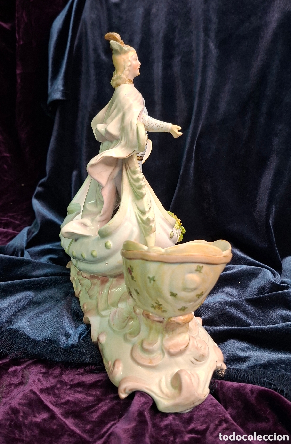 Antig&uuml;edades: Figura de biscuit del siglo XIX - Foto 10