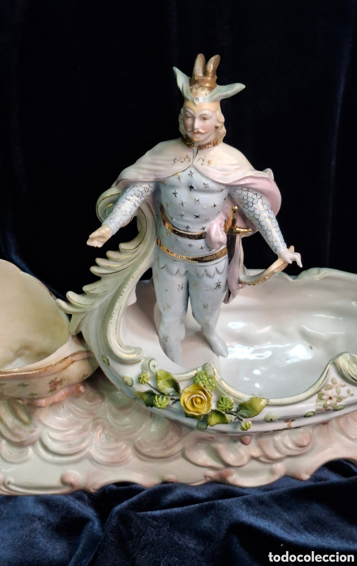 Antig&uuml;edades: Figura de biscuit del siglo XIX - Foto 12