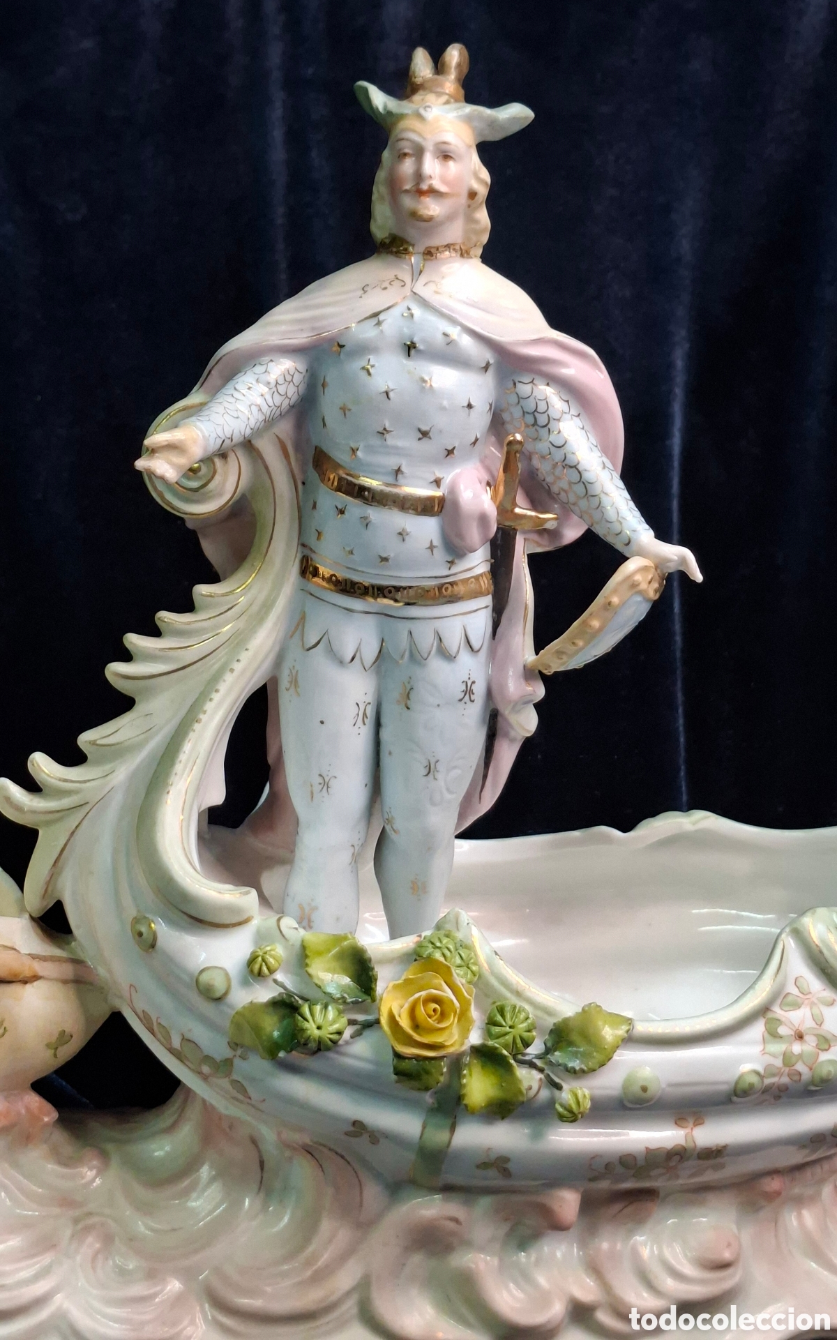Antig&uuml;edades: Figura de biscuit del siglo XIX - Foto 13