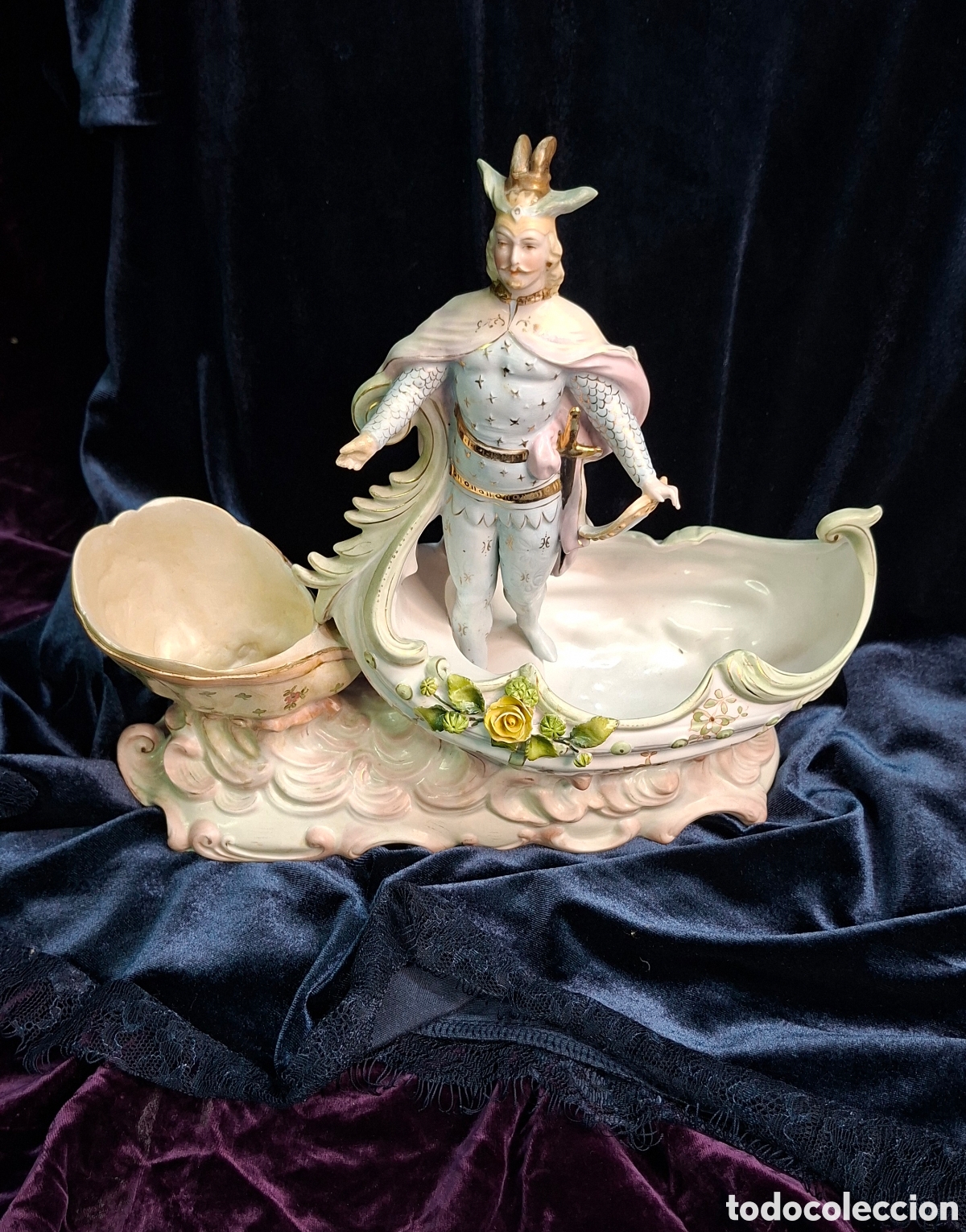 Antig&uuml;edades: Figura de biscuit del siglo XIX - Foto 14