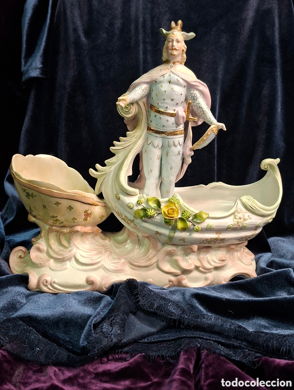 Antig&uuml;edades: Figura de biscuit del siglo XIX - Foto 15