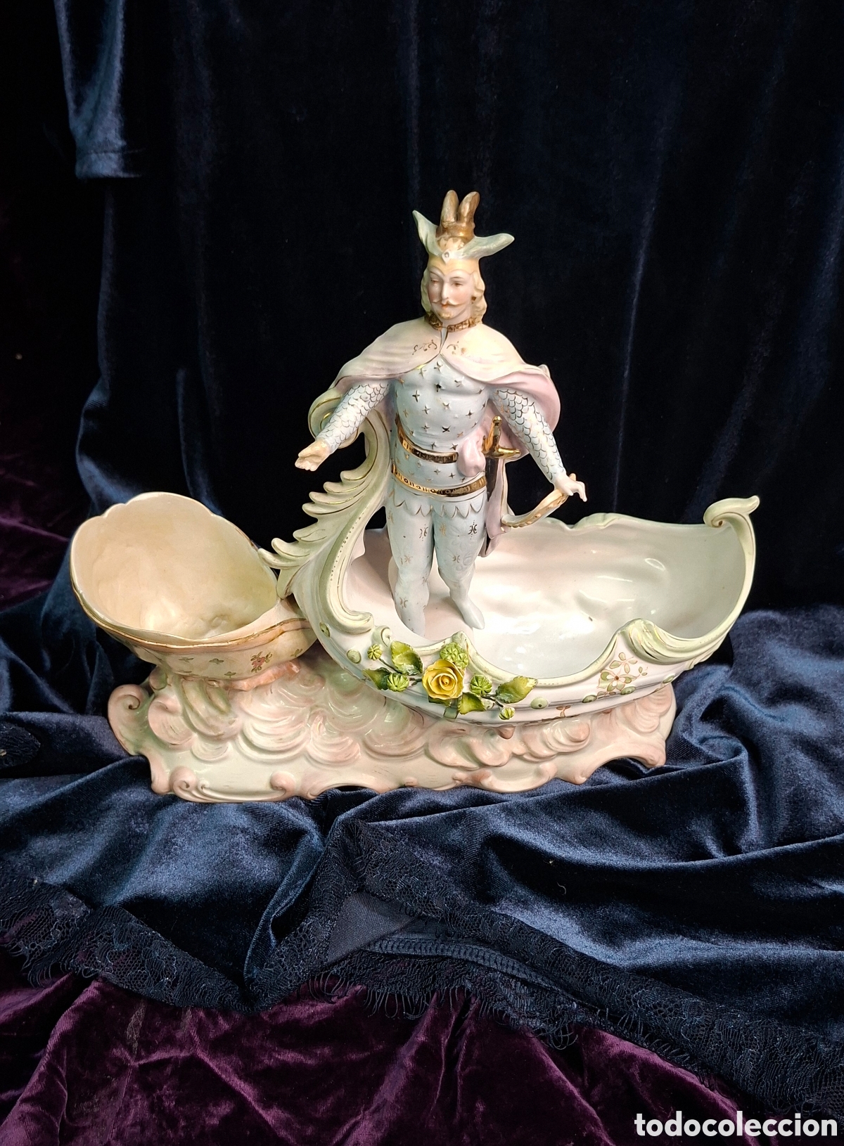 Antig&uuml;edades: Figura de biscuit del siglo XIX - Foto 16