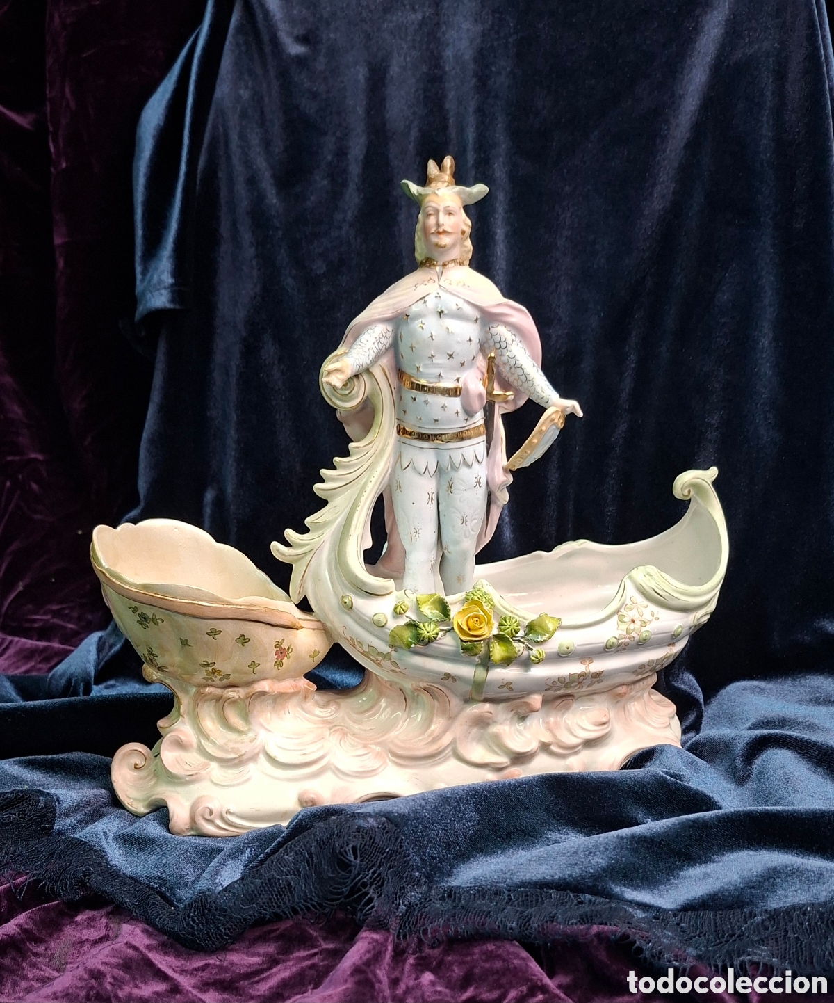 Antig&uuml;edades: Figura de biscuit del siglo XIX - Foto 1