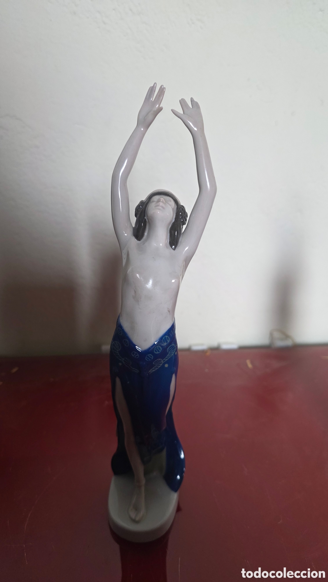 Antig&uuml;edades: Figura porcelana alemana rosenthal a&ntilde;o 1913
