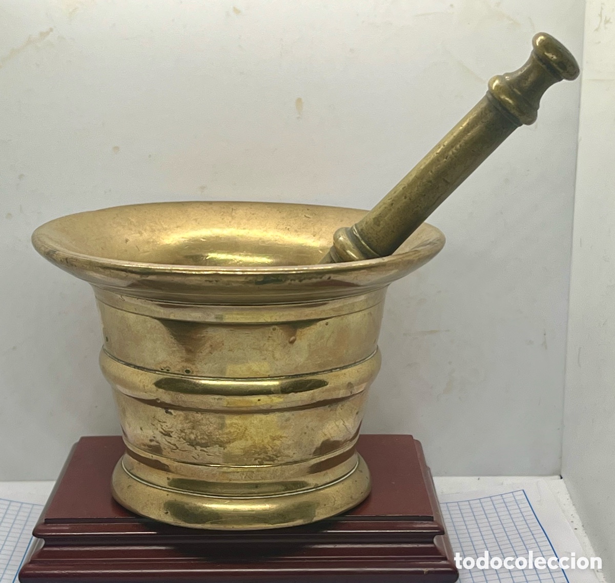 Antig&uuml;edades: ALMIDEZ O MORTERO DE BRONCE SIGLO XIX