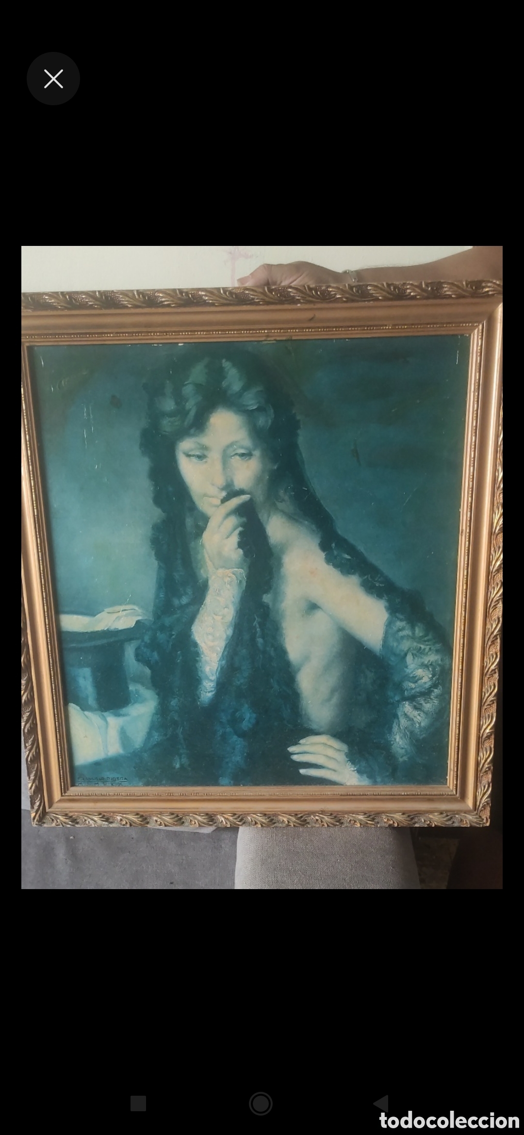 Antig&uuml;edades: Cuadro vintage con firma incluida - Foto 1