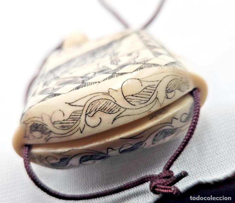 Antig&uuml;edades: INRO 3 ELEMENTS JAPON EN OS SIGNATURE A IDENTIFIER - Foto 6