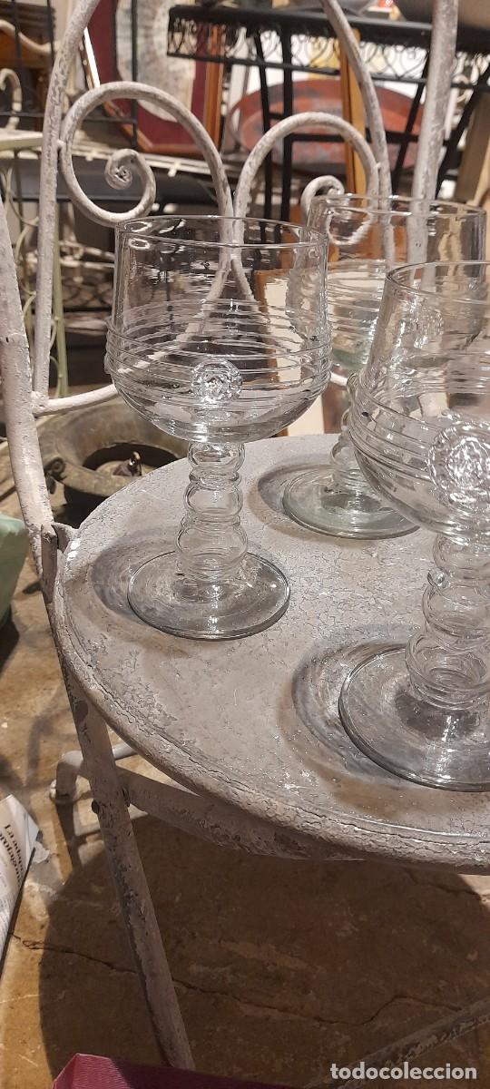 Antig&uuml;edades: COPAS DE CRISTAL DE LA FIRMA DE MODA LOEWE - Foto 2