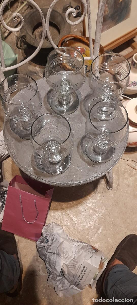 Antig&uuml;edades: COPAS DE CRISTAL DE LA FIRMA DE MODA LOEWE - Foto 5
