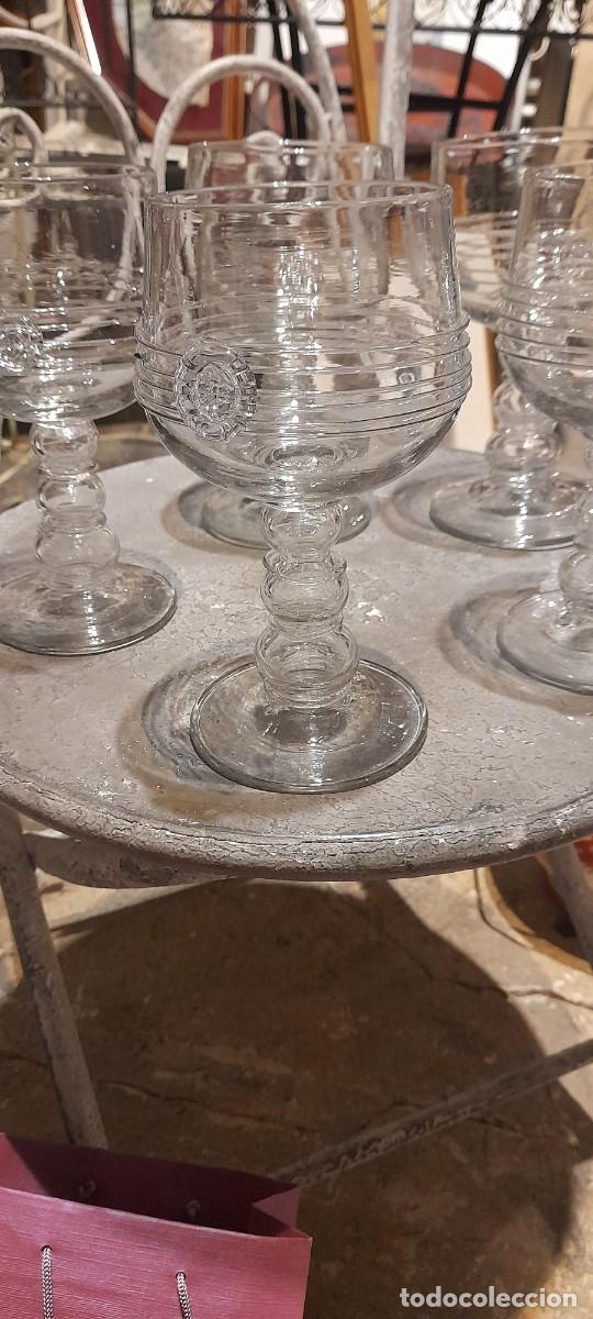Antig&uuml;edades: COPAS DE CRISTAL DE LA FIRMA DE MODA LOEWE - Foto 6