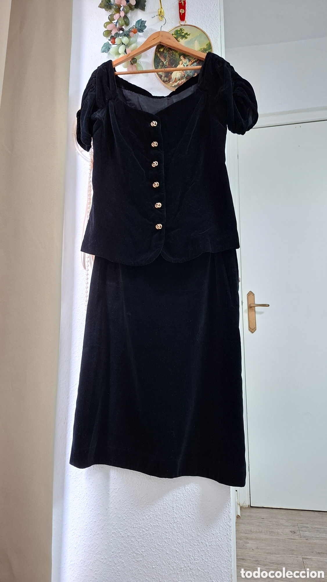Antig&uuml;edades: Traje Terciopelo A&ntilde;os 30 Talla L/XL