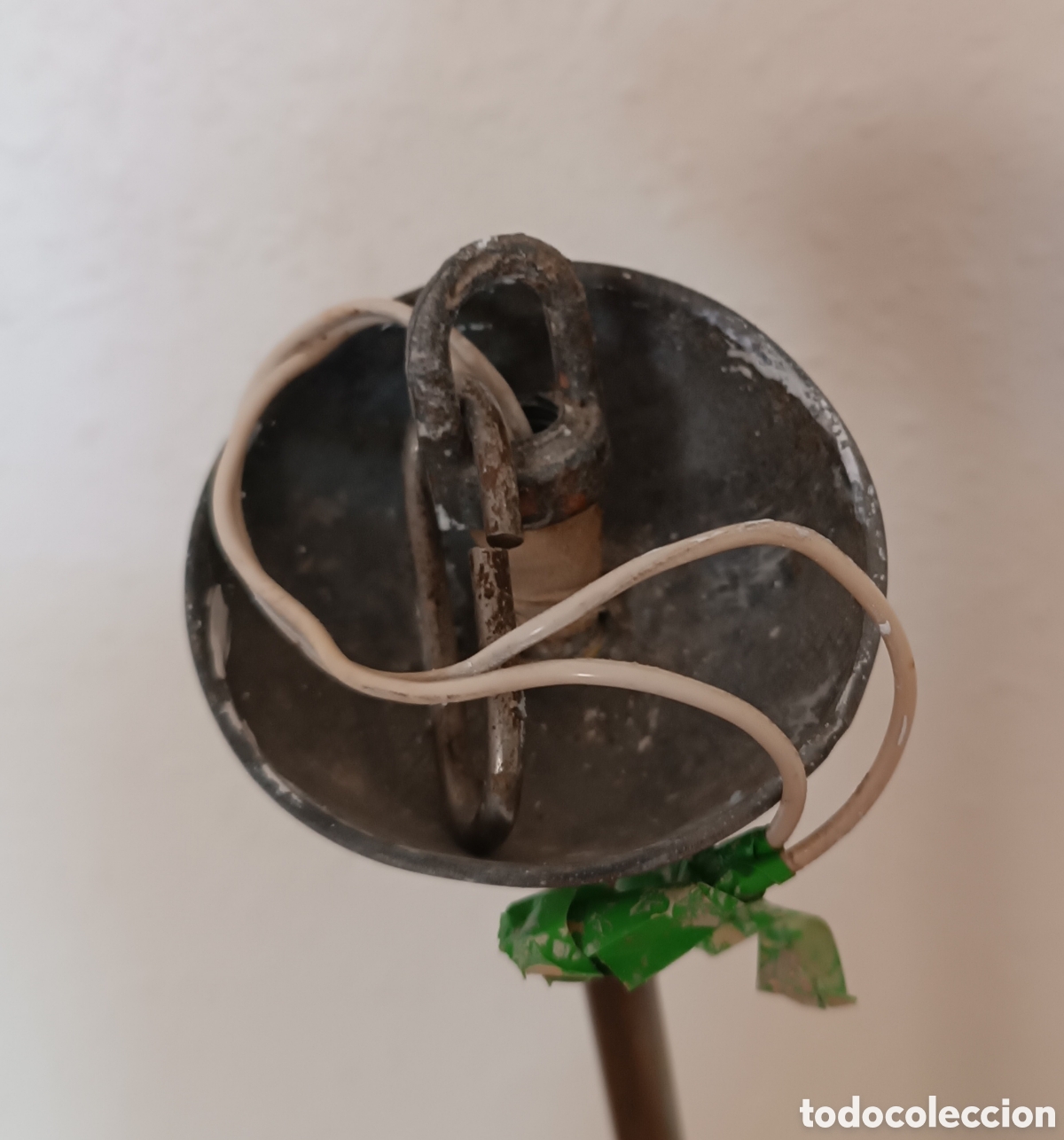 Antig&uuml;edades: SOPORTE para Tulipa, extensor, Cubre Cable. - Foto 5