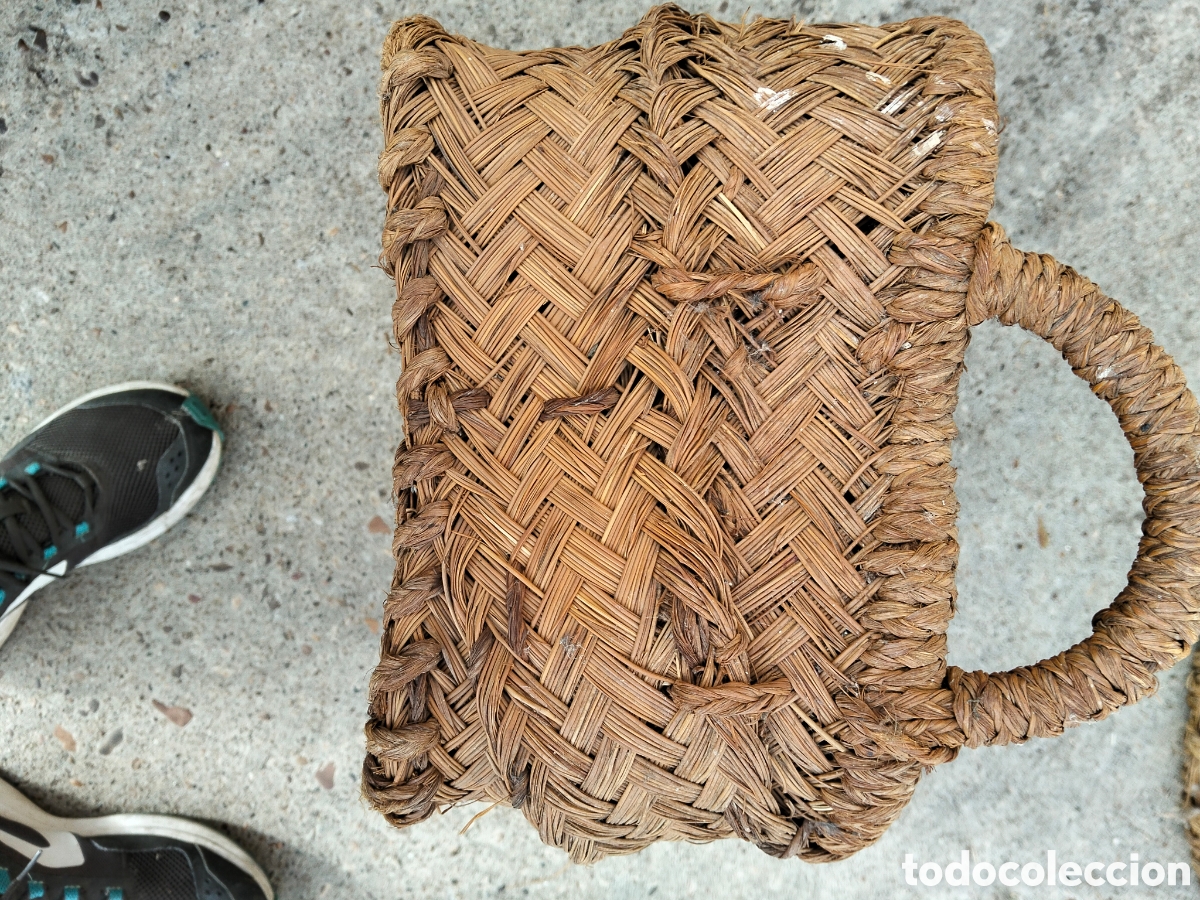 Antig&uuml;edades: ANTIGUO BOTELLERO ESPARTO - Foto 7
