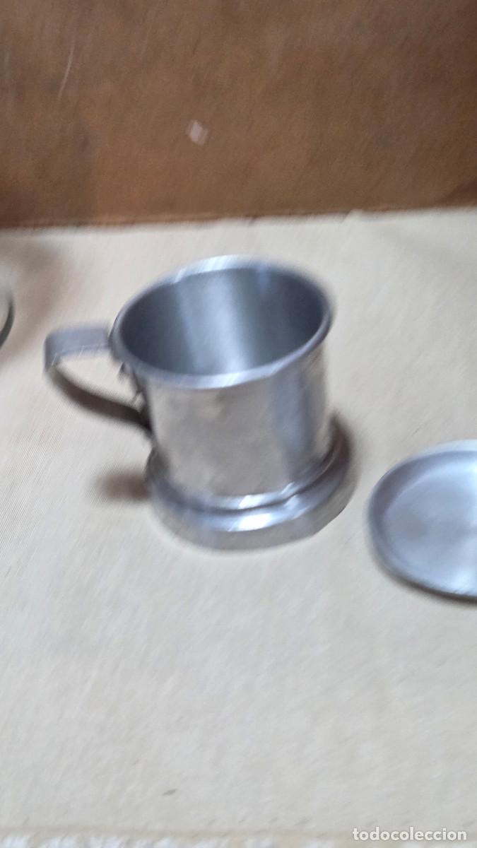 Antig&uuml;edades: tetera de aluminio vintage - Foto 3