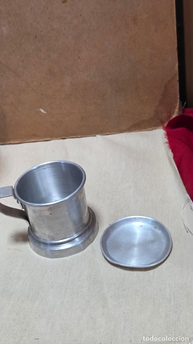 Antig&uuml;edades: tetera de aluminio vintage - Foto 4