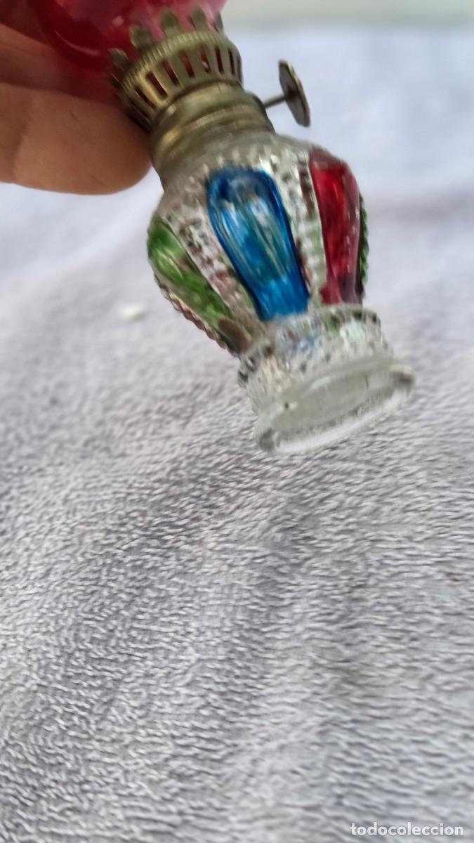 Antig&uuml;edades: quinque de cristal de colores - Foto 4