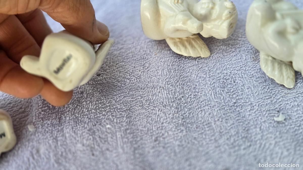 Antig&uuml;edades: 4 peque&ntilde;os angel de porcelana - Foto 6