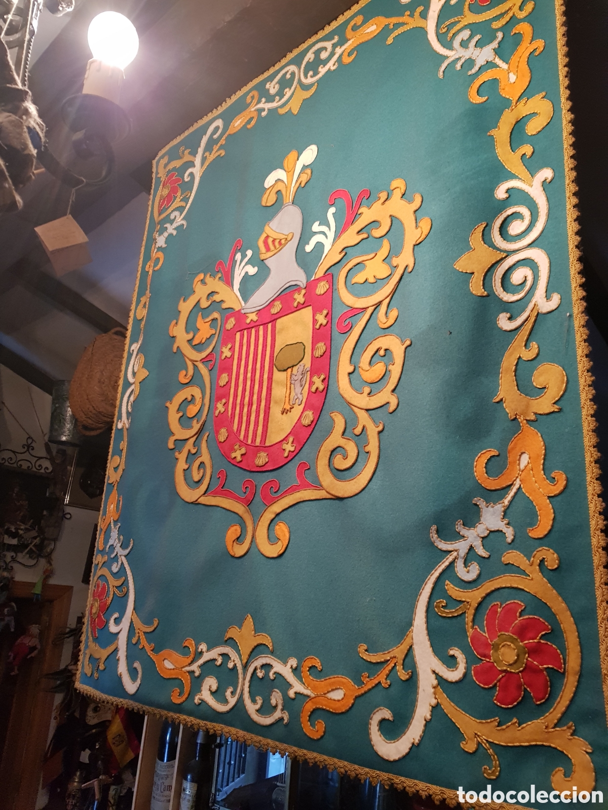 Antig&uuml;edades: ESPECTACULAR Y ANTIGUO REPOSTERO ESCUDO HERALDICO DE MADRID HECHO A MANO