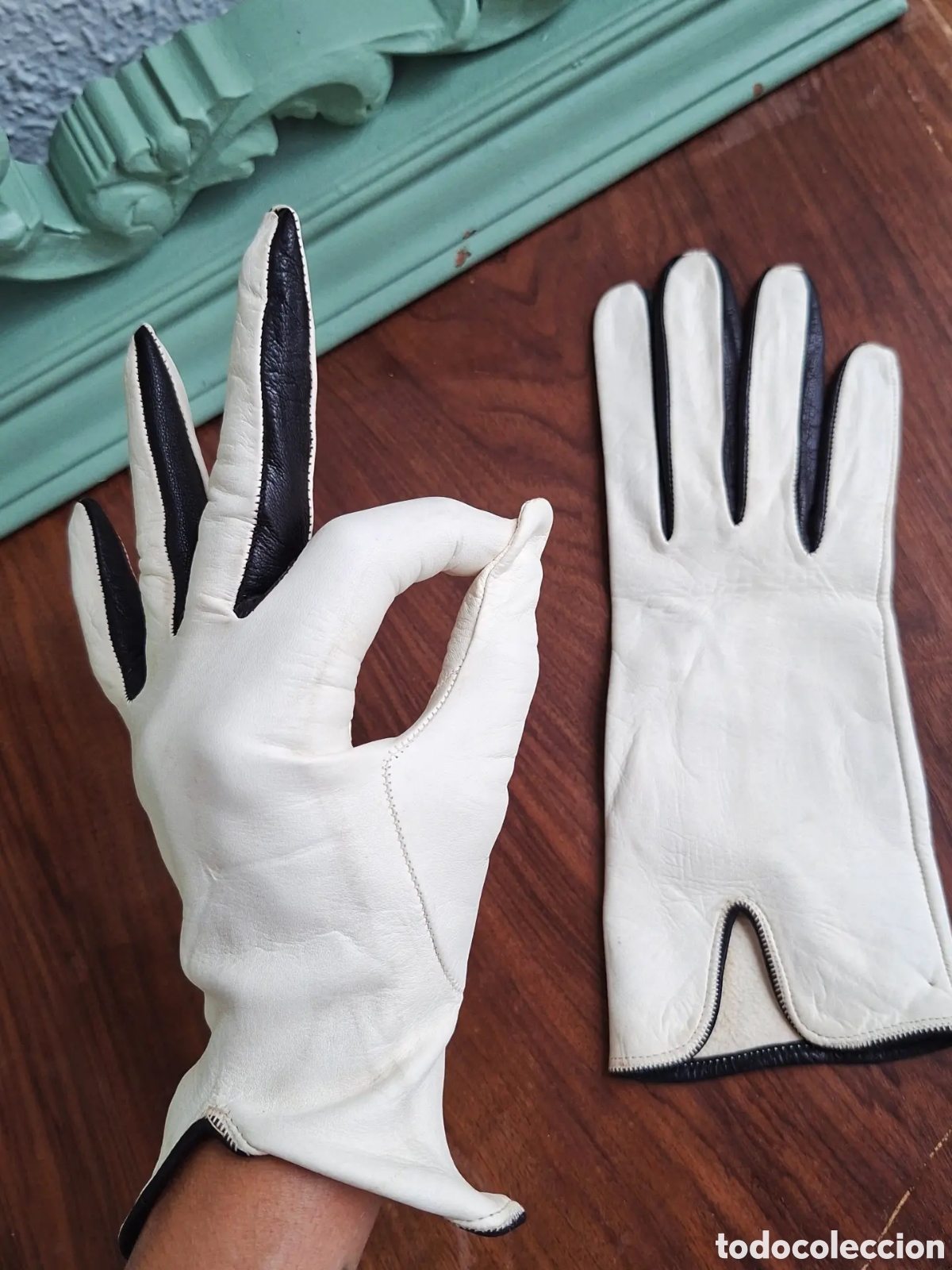Antig&uuml;edades: Guantes Piel A&ntilde;os 20/30