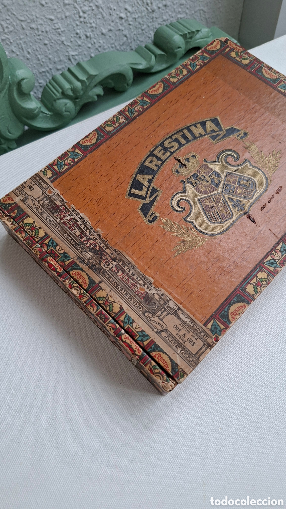 Antig&uuml;edades: Caja de Puros 1920 La Restina - Foto 3