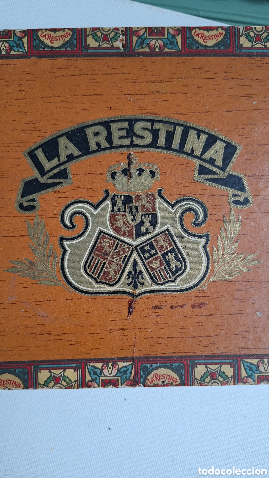 Antig&uuml;edades: Caja de Puros 1920 La Restina - Foto 5
