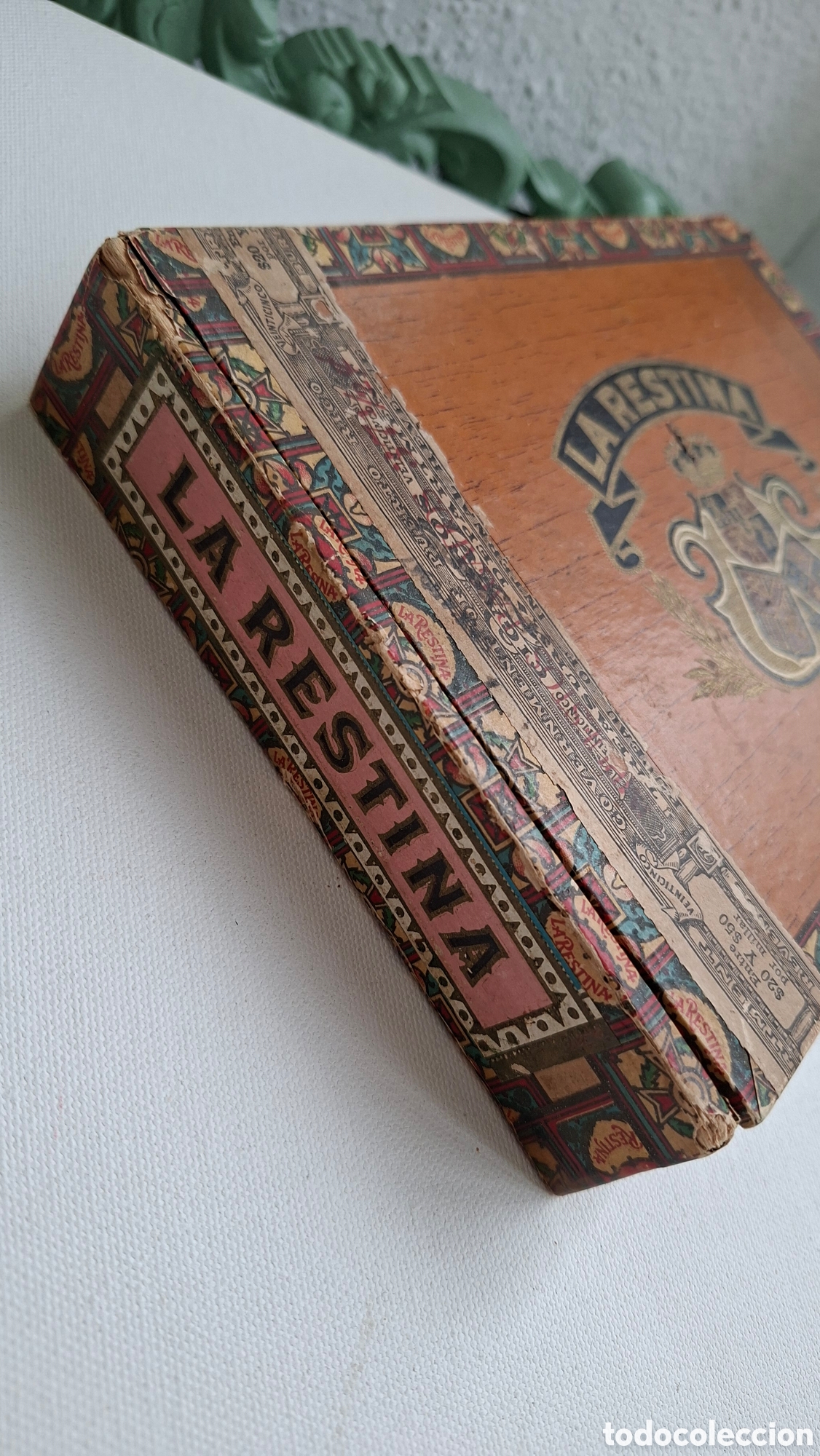 Antig&uuml;edades: Caja de Puros 1920 La Restina - Foto 15