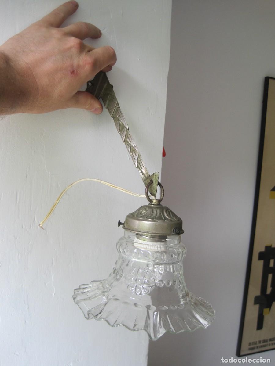 Oggetti Antichi: AUT&Eacute;NTICO APLIQUE DE PARED ART DECO - METAL - PRINCIPIO S.XX