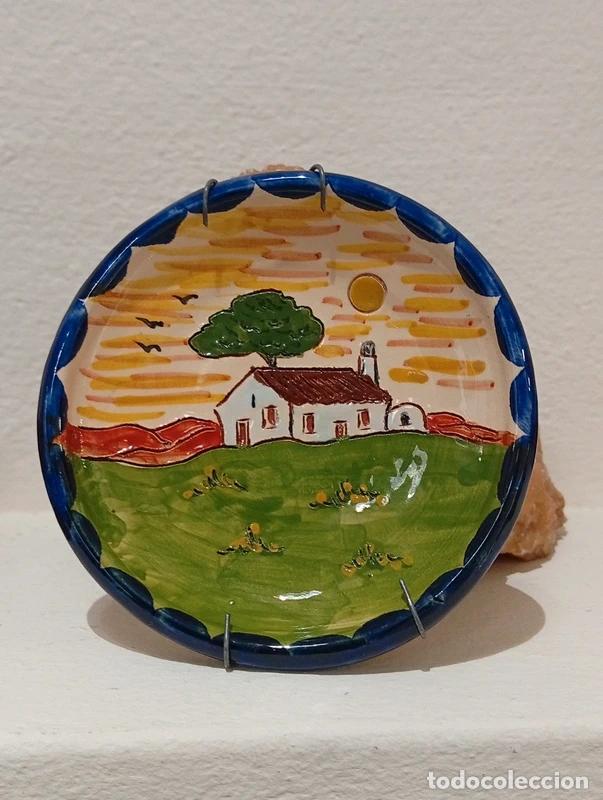 Antig&uuml;edades: PLATO DE CERAMICA PORTUGUESES ANTIGUOS PINTADOS A MANO