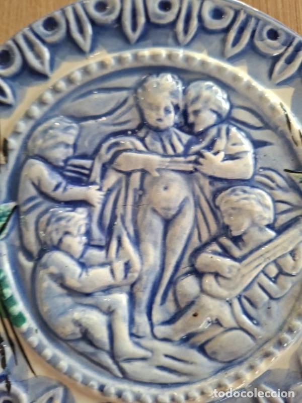 Antig&uuml;edades: PLATO DE CERAMICA DECORATIVO - Foto 2