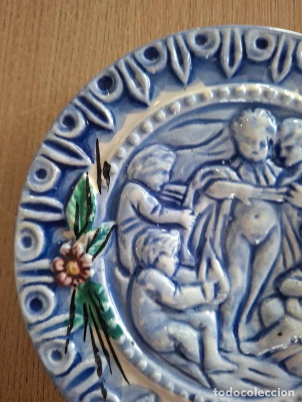 Antig&uuml;edades: PLATO DE CERAMICA DECORATIVO - Foto 3