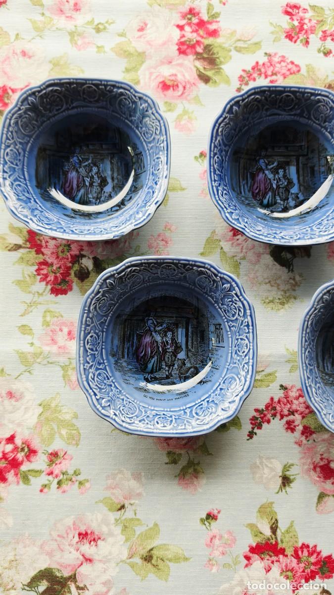 Antig&uuml;edades: Lote de 6 Bowls o cuencos de Loza Crown Devon (S. Fielding & Co) Serie &rdquo;Cries of London: Do You Wan