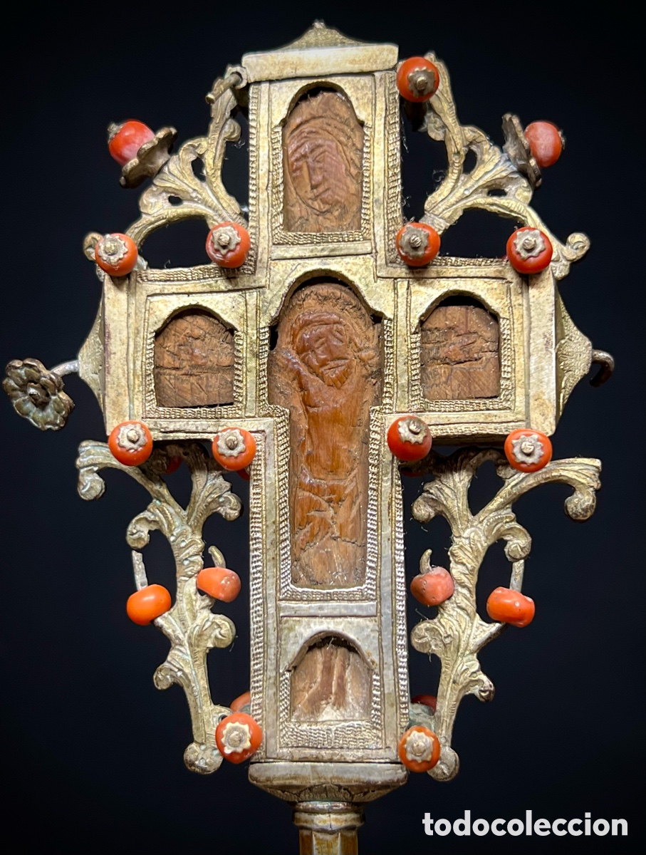 Antig&uuml;edades: Cruz de altar, monte Athos. S.XIX - Foto 5