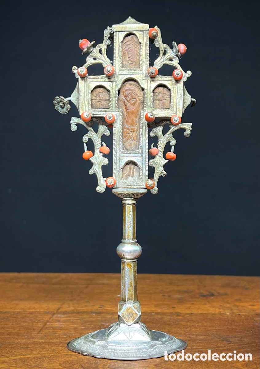 Antig&uuml;edades: Cruz de altar, monte Athos. S.XIX - Foto 6
