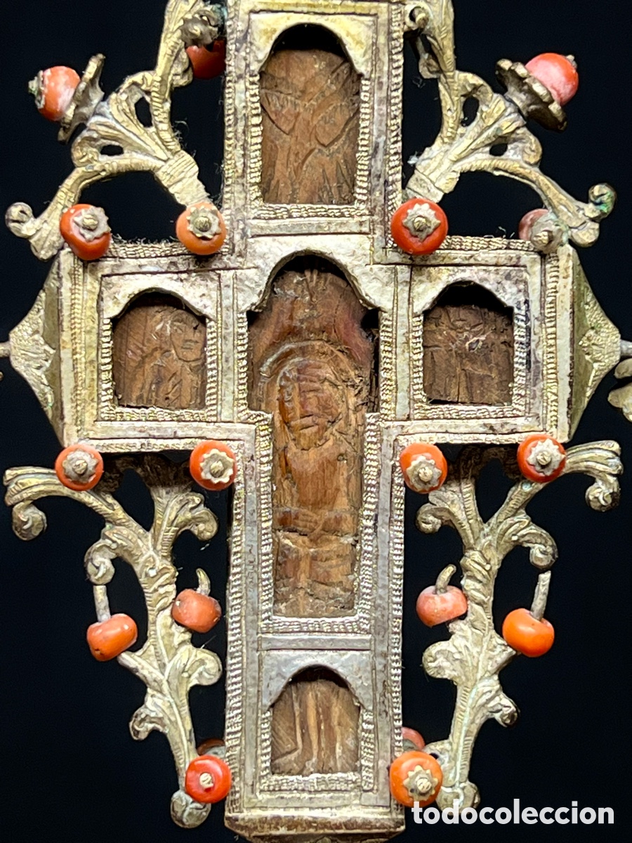 Antig&uuml;edades: Cruz de altar, monte Athos. S.XIX - Foto 7