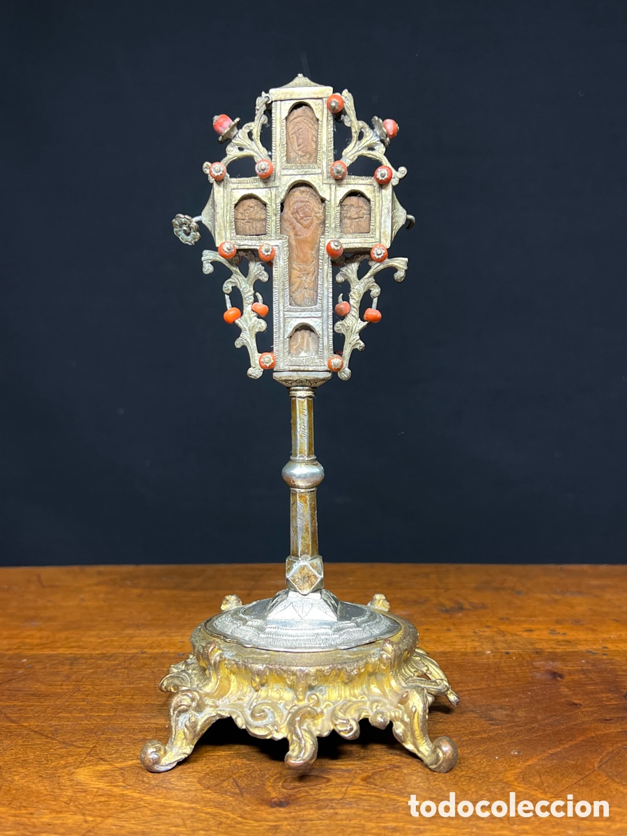 Antig&uuml;edades: Cruz de altar, monte Athos. S.XIX - Foto 8