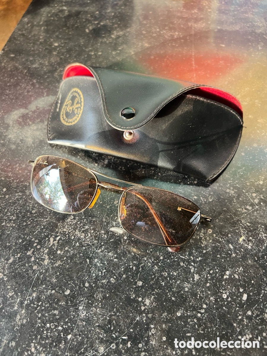 Antig&uuml;edades: Antiguas gafas de sol RAY BAN vintage con estuche