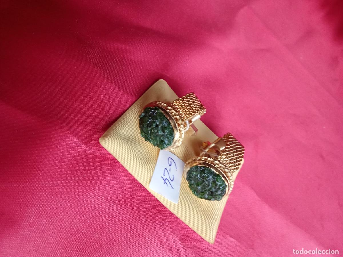 Antig&uuml;edades: Gemelos de camisa fantasia vintage a&ntilde;os 70 G-24. Alacena