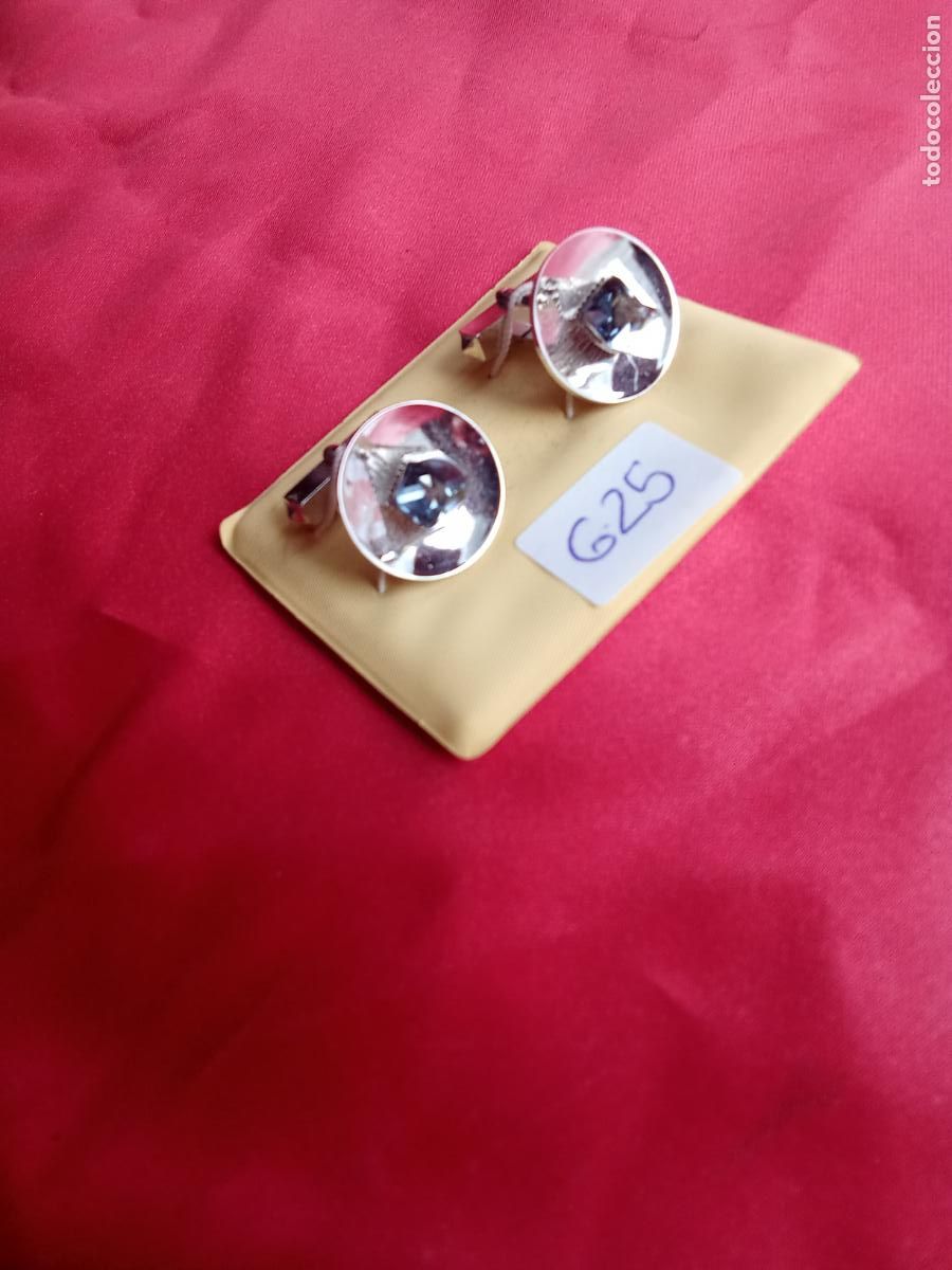 Antig&uuml;edades: Gemelos de camisa fantasia vintage a&ntilde;os 70 G-25. Alacena