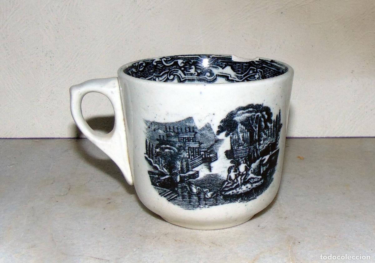 Antig&uuml;edades: PEQUE&Ntilde;A TAZA, DIAMETRO DE 8,4CM Y ALTURA 7,5CM, PEQUE&Ntilde;OS DA&Ntilde;OS EN EL BORDE