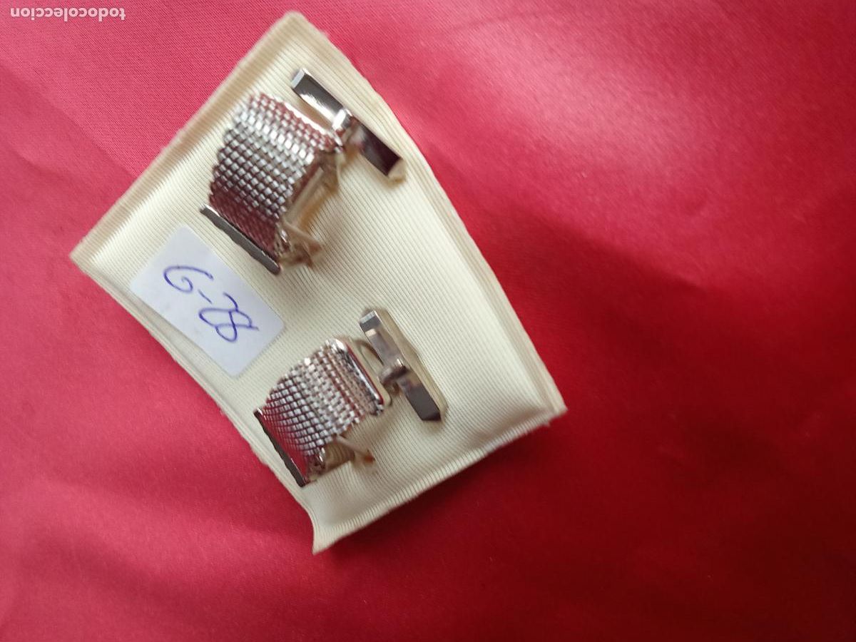 Antig&uuml;edades: Gemelos de camisa fantasia vintage a&ntilde;os 70 G-28. Alacena