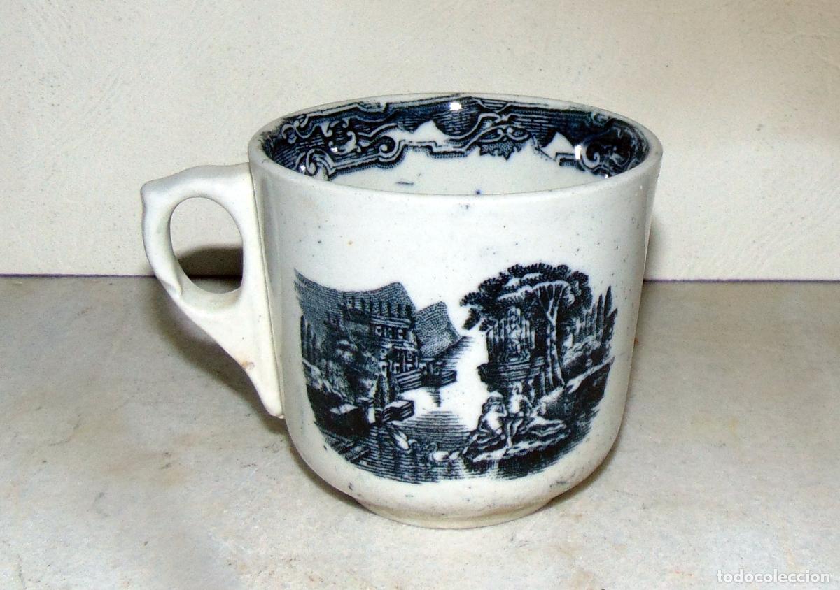 Antig&uuml;edades: PEQUE&Ntilde;A TAZA, DIAMETRO DE 8,4CM Y ALTURA 7,5CM, PEQUE&Ntilde;OS DA&Ntilde;OS EN EL BORDE